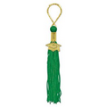 Green Tassel Keychain